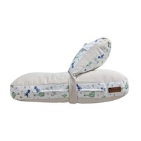 Doble Almohada de Lactancia Multifuncional  - Modelo Beige Dinosaurio - Soporte Durante la Lactancia y Estimulación